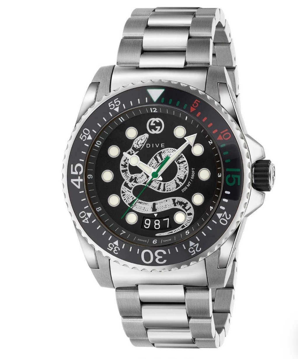 Authentic Gucci Snake Dive Watch 45MM