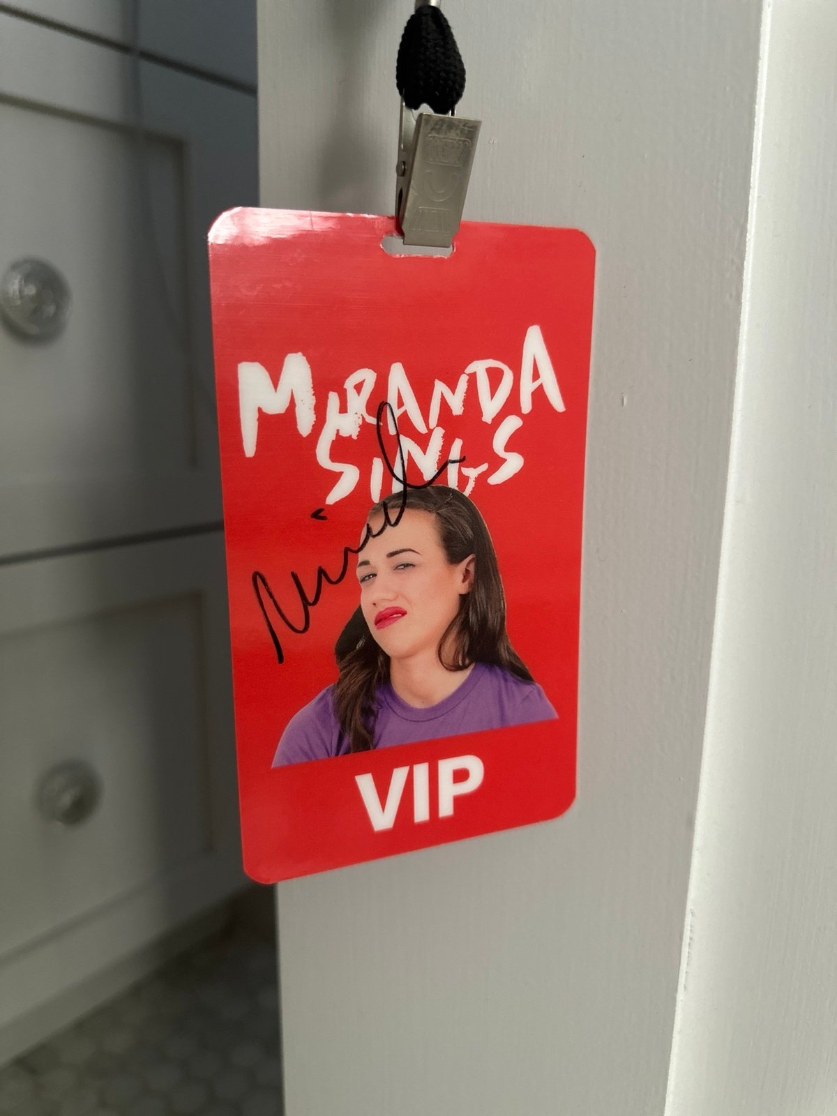Miranda Sings Signed VIP Laminate