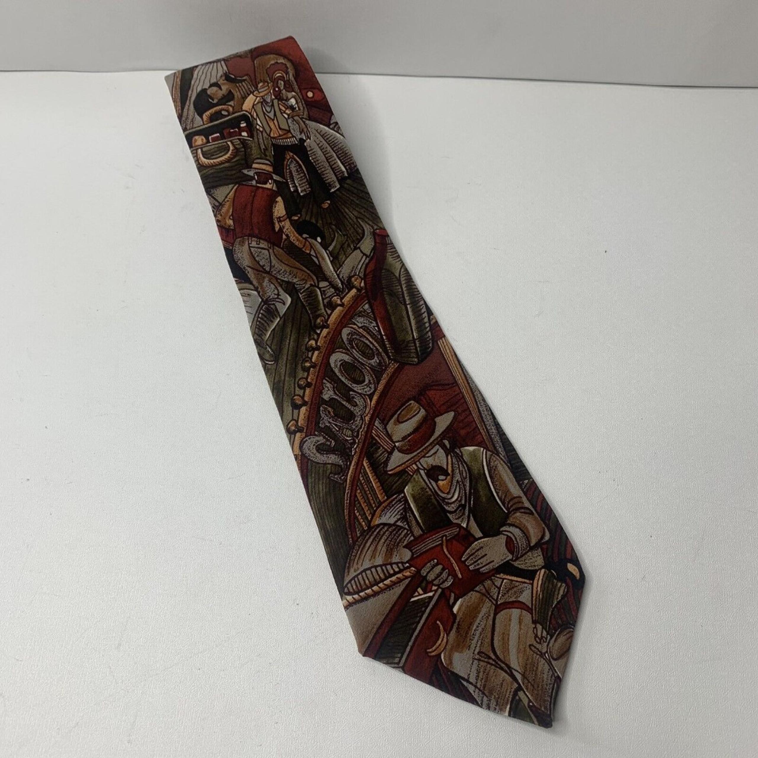 The Beatles Rocky Racoon Song Vintage 100% Silk Tie Men Fashion Music Art Ties