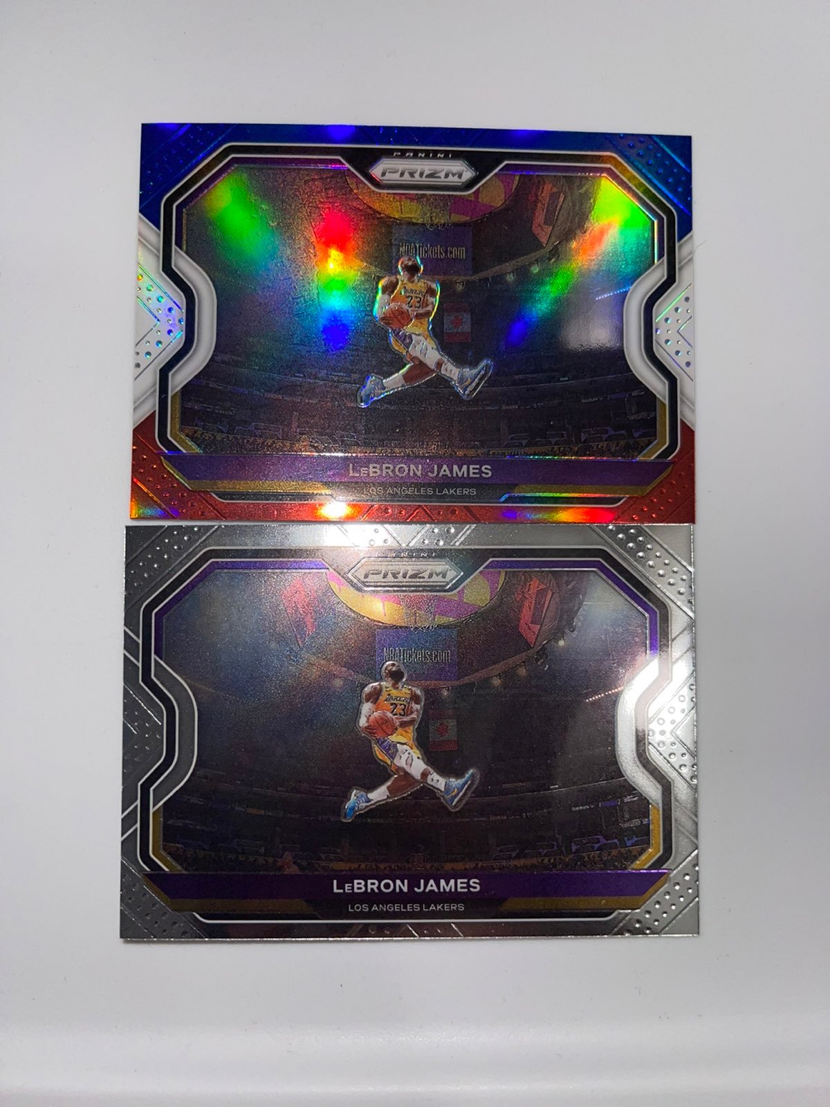 Lebron James Kobe Tribute Dunk RWB + Base Prizm 2021