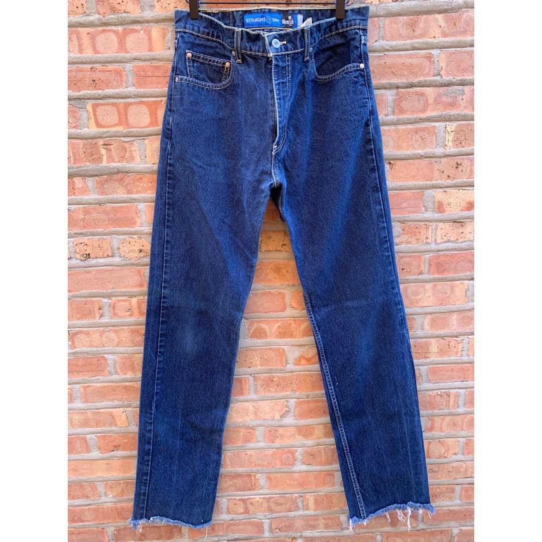 Vintage 90s Levi's Silver Tab Y2K Slim Straight Men's 33x34 Jeans Made in USA