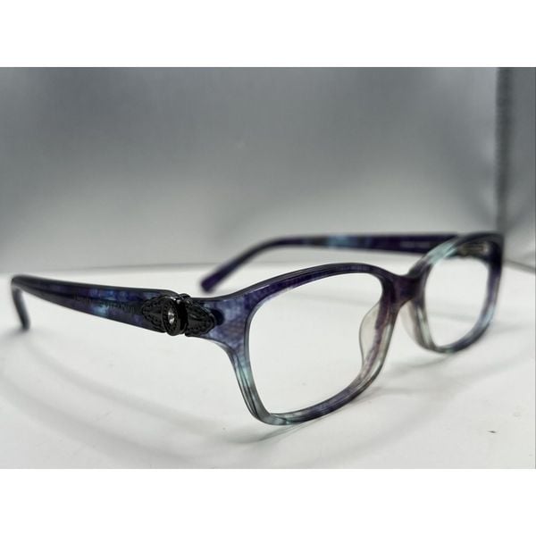 Authentic Adrienne Vittadini Eyeglasses Frame 1176 53 [ ] 15 135mm Purple Marble