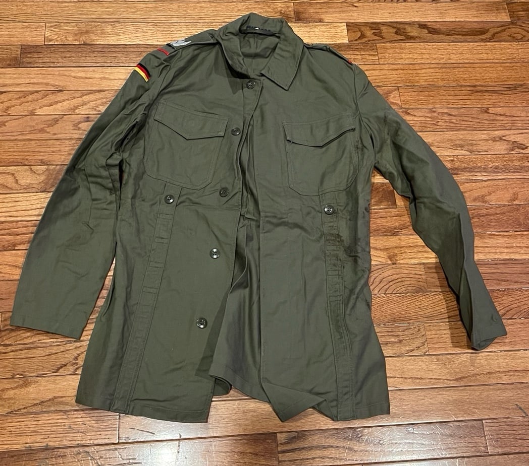 Vintage 1960s West German Bundeswehr jacket coat military army
