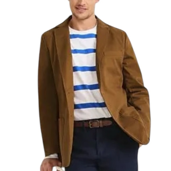 NEW Jos. A. Bank Light Brown Ultra Suede Sport Coat Size 46 R Three Button