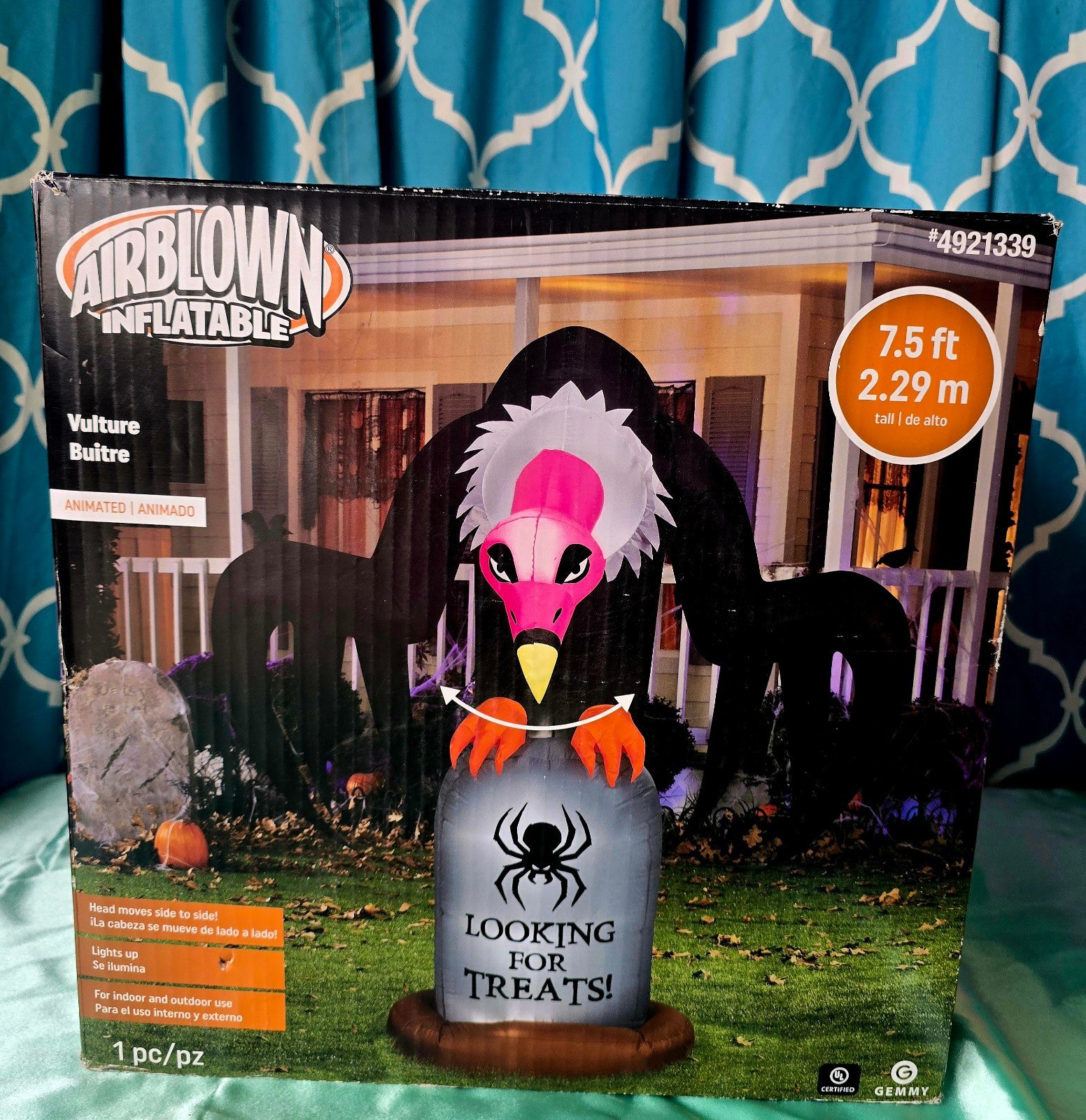 Gemmy 7.5-ft Lighted Tombstone Inflatable