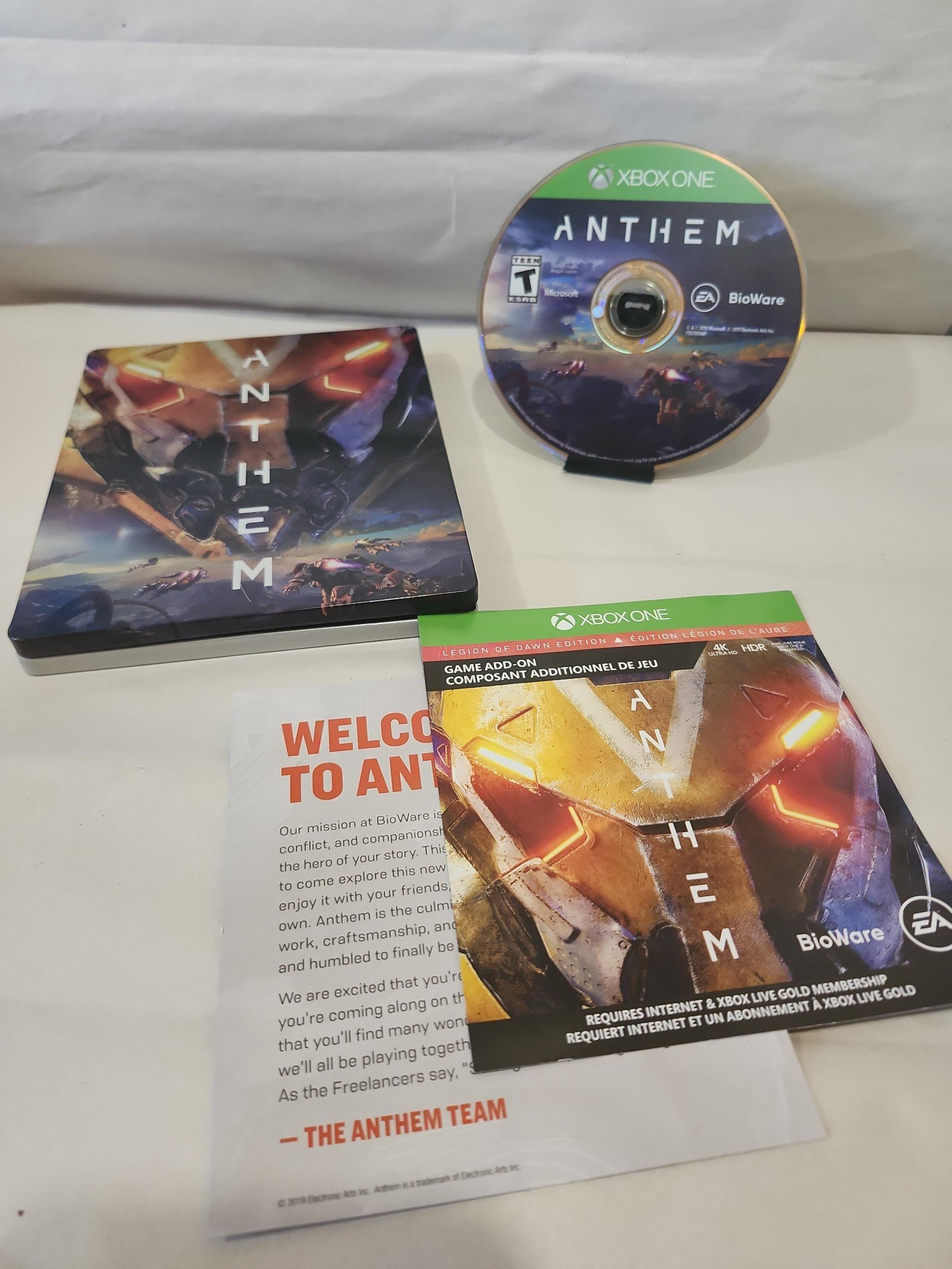 Anthem for xbox one steel book case