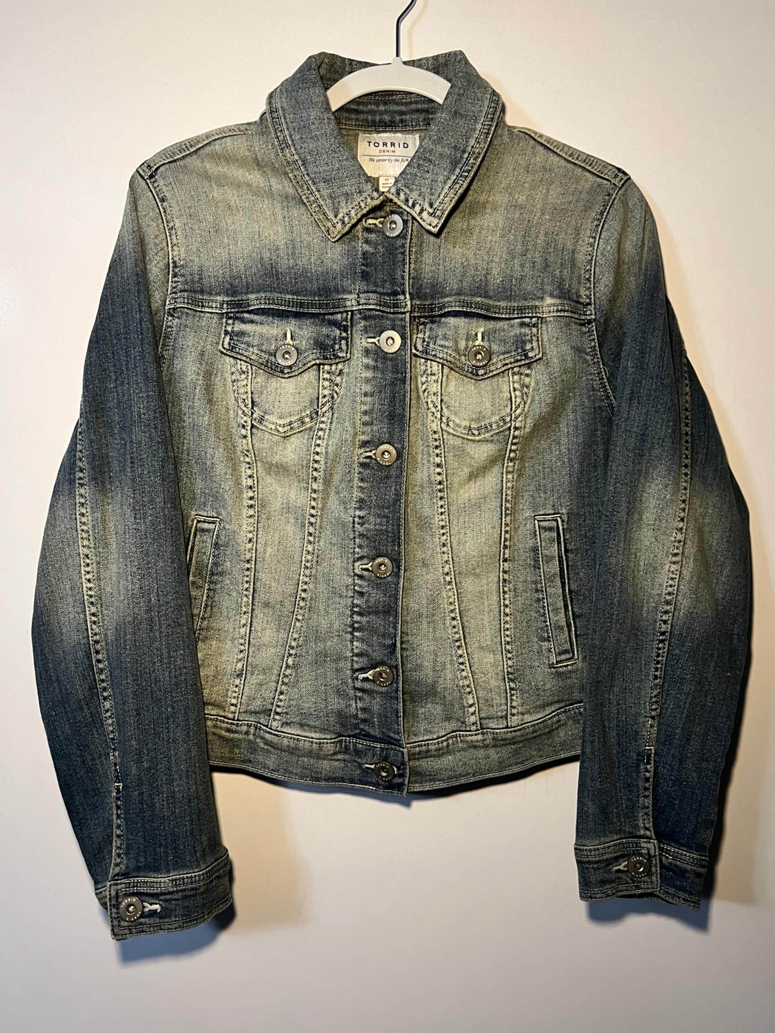 TORRID Womens Denim JEAN Jacket, Size 0 (large)