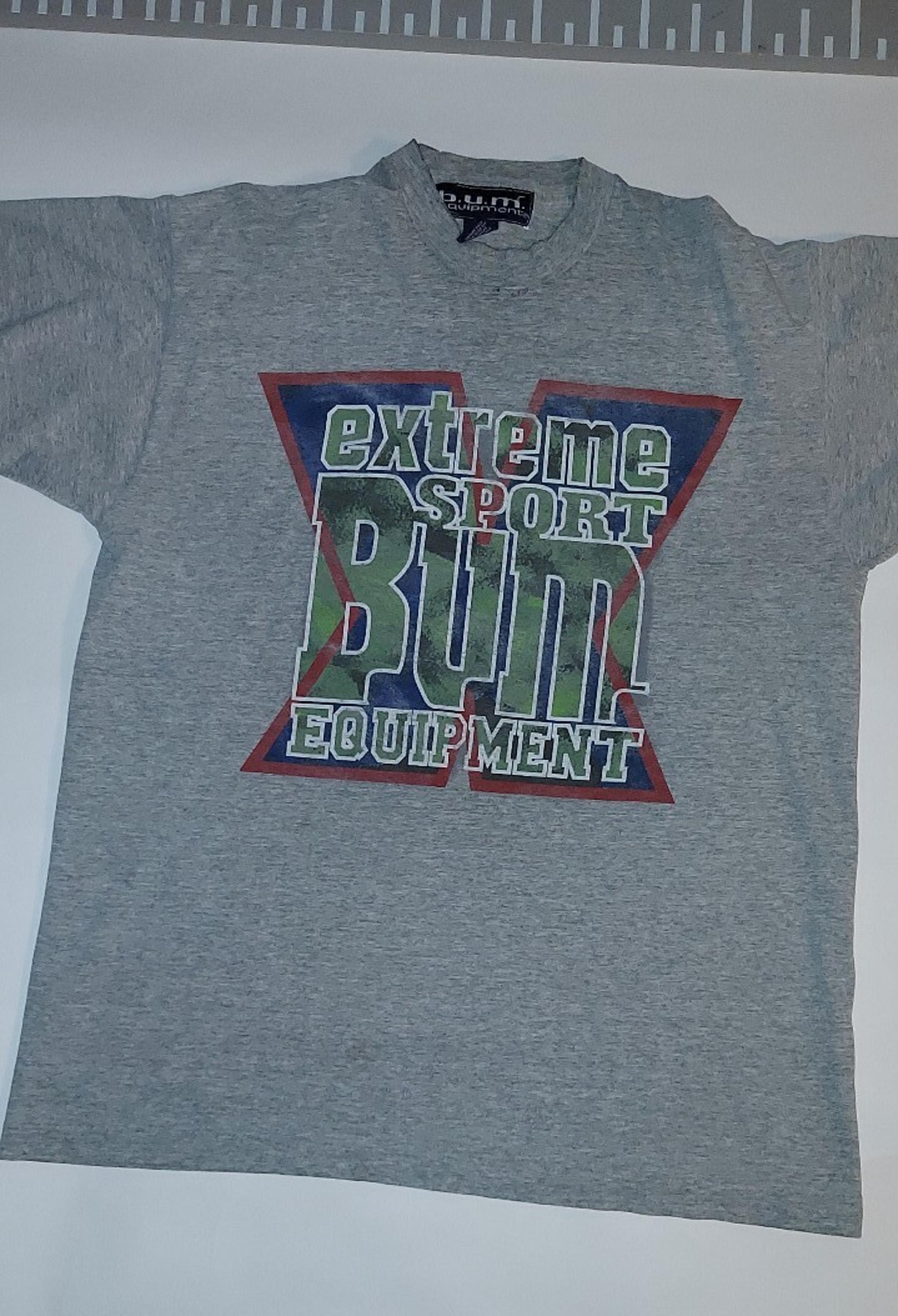 Vintage 90s B.U.M Equipment Extreme Sports T Shirt Size L Single Stitch
