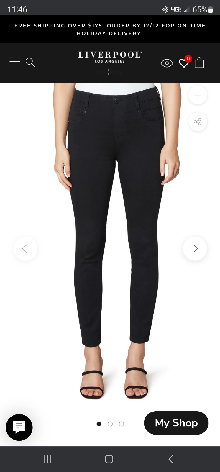 LIVERPOOL THE GIA GLIDER® ANKLE SKINNY SIXE 12
