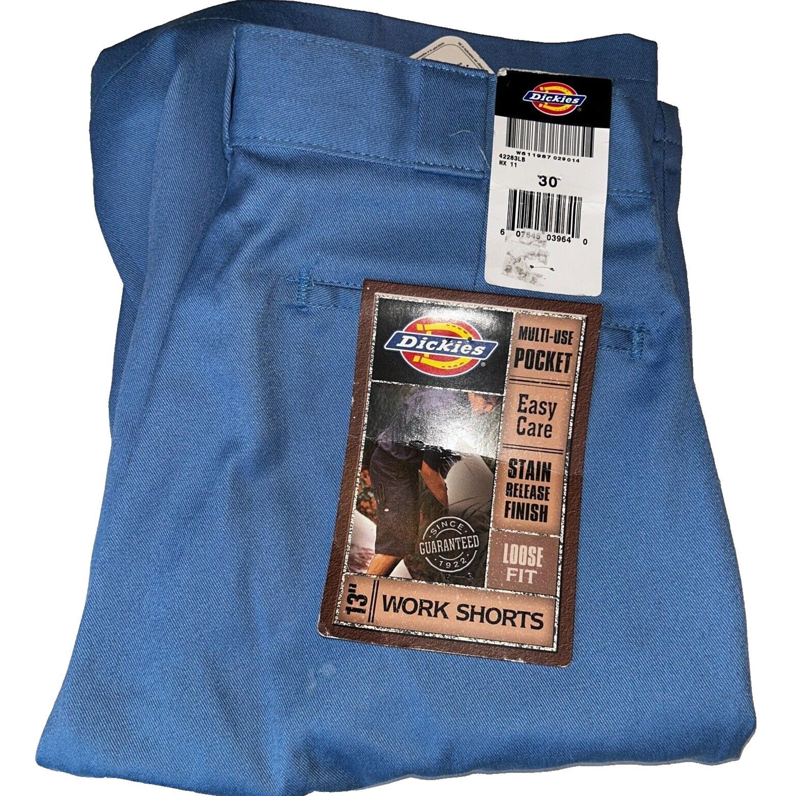 NEW Dickies 13" Loose Fit Work Shorts Men's size 30 Utility Blue NWT Cotton