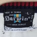 Vintage 1980s Cable Knit Tennis Preppy V Neck Sweater Size Large Darwin Acrylic