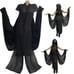 Super Unique Futuristic Gothic Tunic Jacket with Dramatic Sleeves & Hood