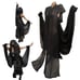 Super Unique Futuristic Gothic Tunic Jacket with Dramatic Sleeves & Hood