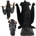 Super Unique Futuristic Gothic Tunic Jacket with Dramatic Sleeves & Hood