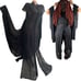 Super Unique Futuristic Gothic Tunic Jacket with Dramatic Sleeves & Hood