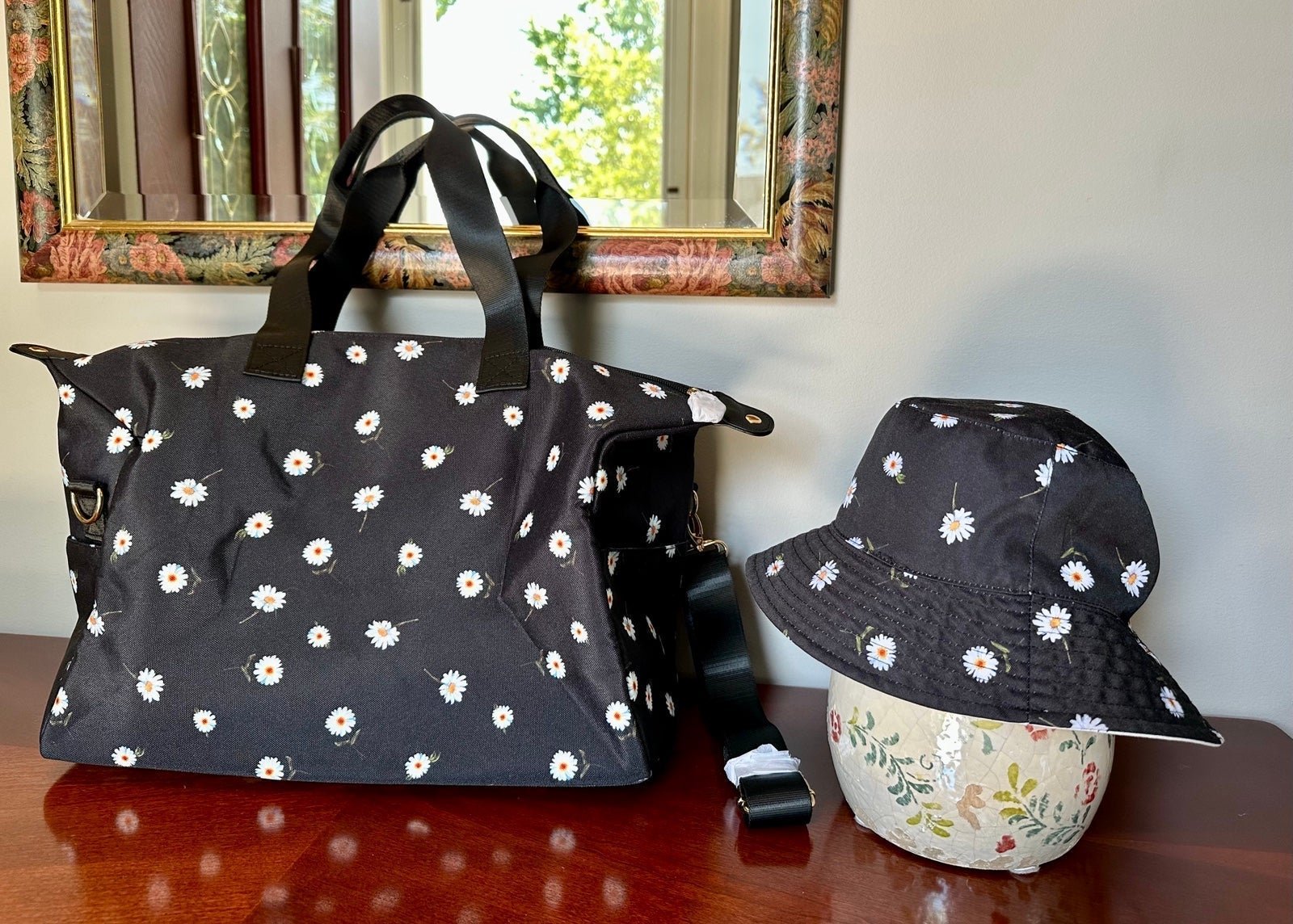 Alice and olivia daisy print duffle bag sale