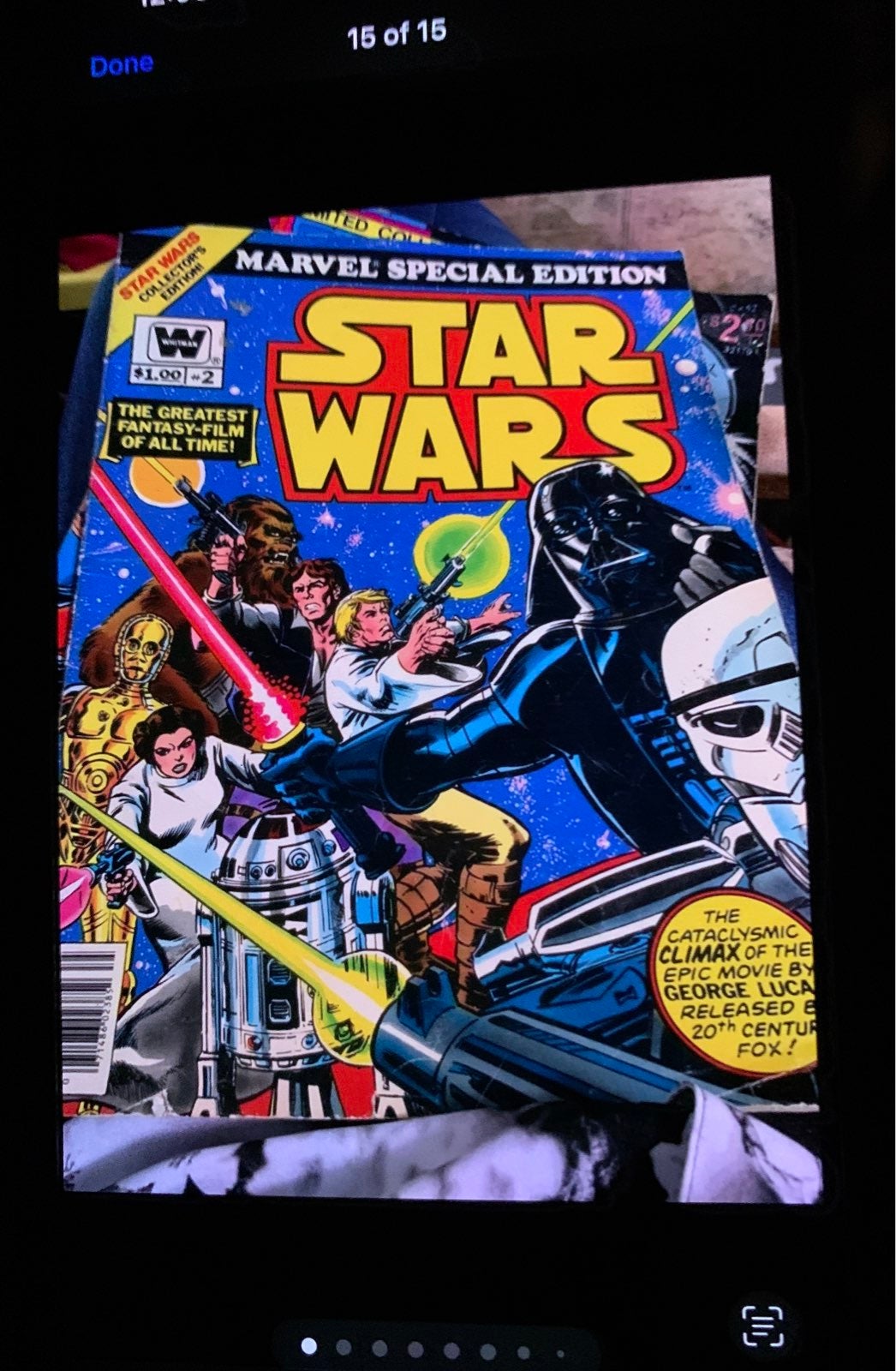 So Very VErY Rare!!! 1977 Star wars lg comic