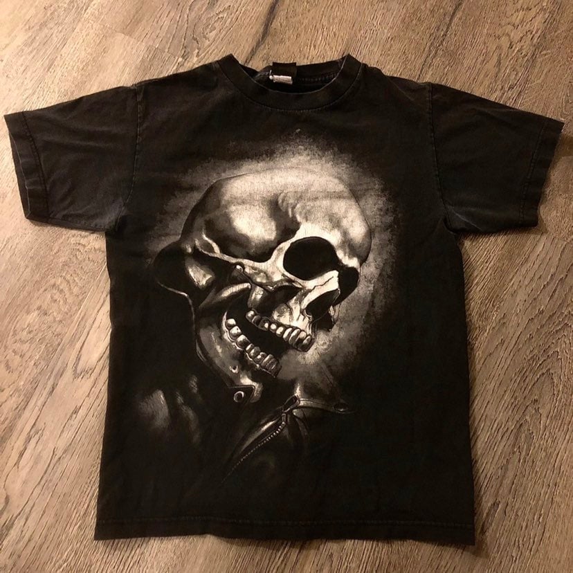 Vintage Marvel Mad Engine Ghost Rider Black Single Stitch T-Shirt Men’s Small