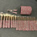 Beautiful PINK rhinestone makeup brush set