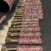 Beautiful PINK rhinestone makeup brush set