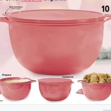 VINTAGE TUPPERWARE THATSA® MEGA BOWL 10L (42 CUPS) CORAL COLO