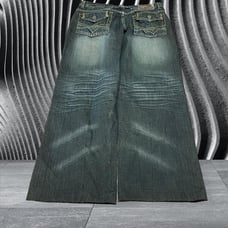 Vintage Y2k De Baggio Southpole like Baggy Faded Black Jeans
