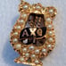 Alpha Chi Omega Lyre Pin