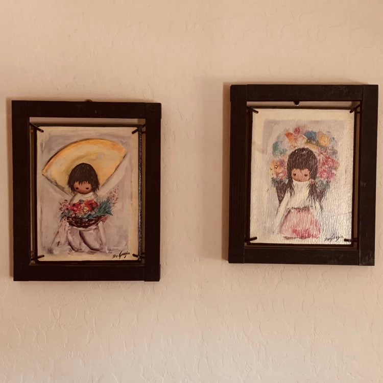 DeGrazia reproduction of works of art entitled THE FLOWER BOY and THE FLOWER GIR