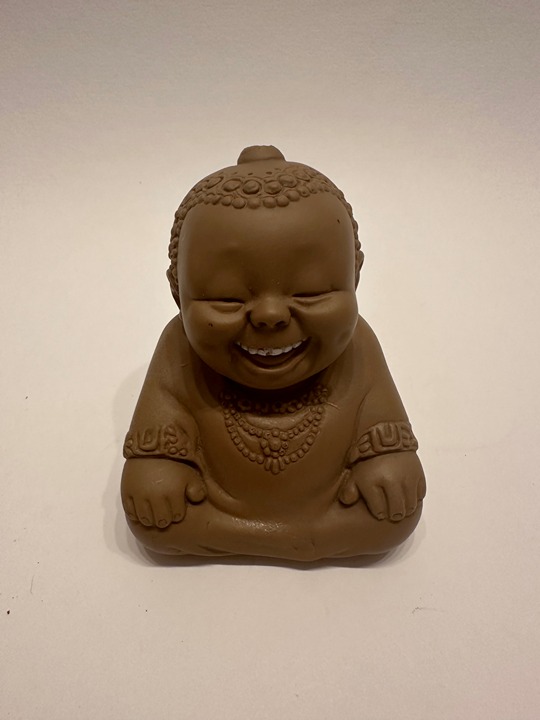 Vintage Buddha Squeaker Toy Rose O’Neill Cameo Doll Ho Ho Laughing Vinyl