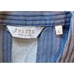FRETTE Blue White Stripe Button Up Pajama Top Shirt Women's Size Large