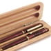 Personalized Graduation Wood Double Pen Set - Engraved wood pen presentation