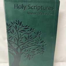 Holy Scriptures Tree of Life Version- Green Faux Leather Bound Bible TLV Jewish