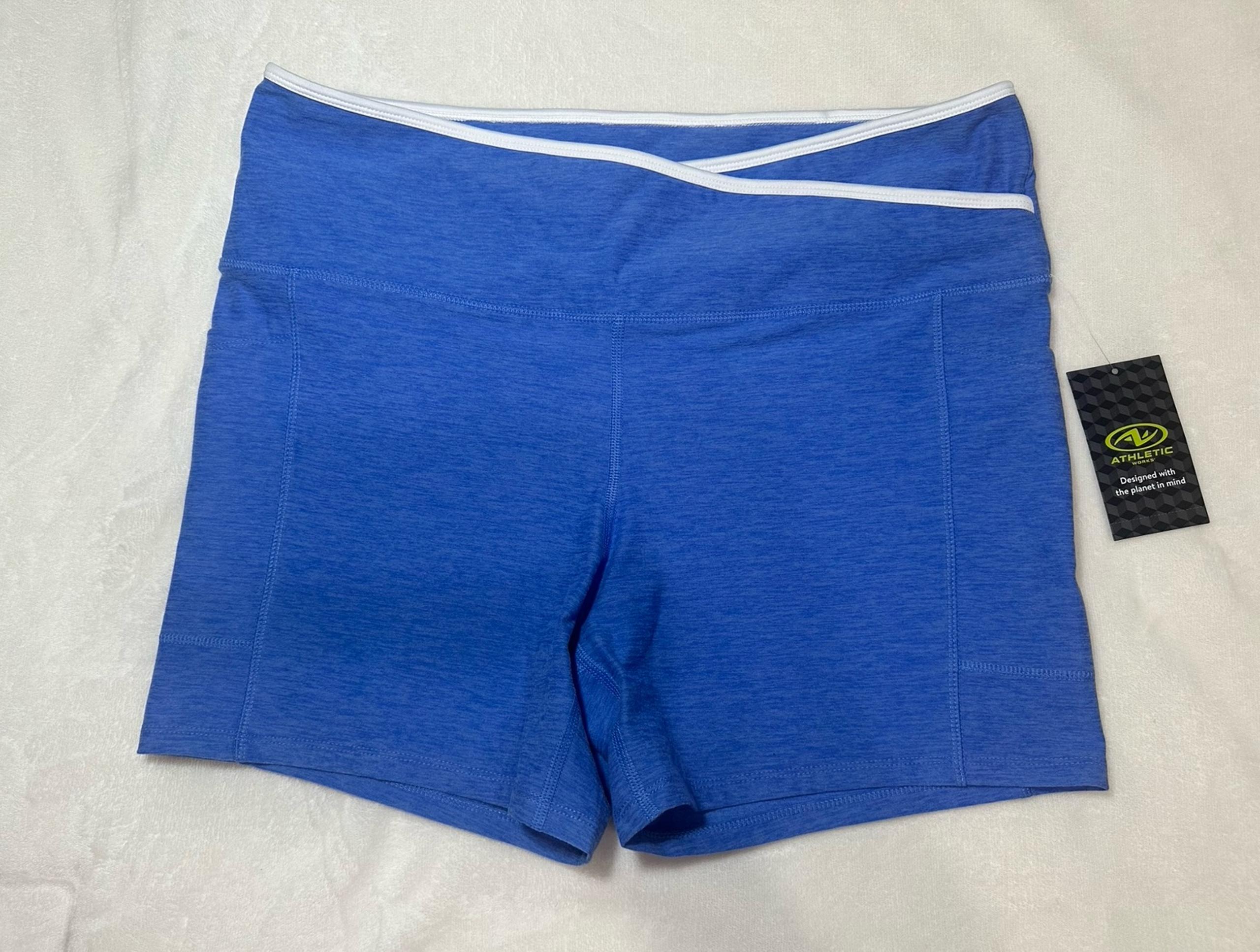 Athletic Works Women's Plus ButterCore Tipped Bike Shorts XXL,NWT