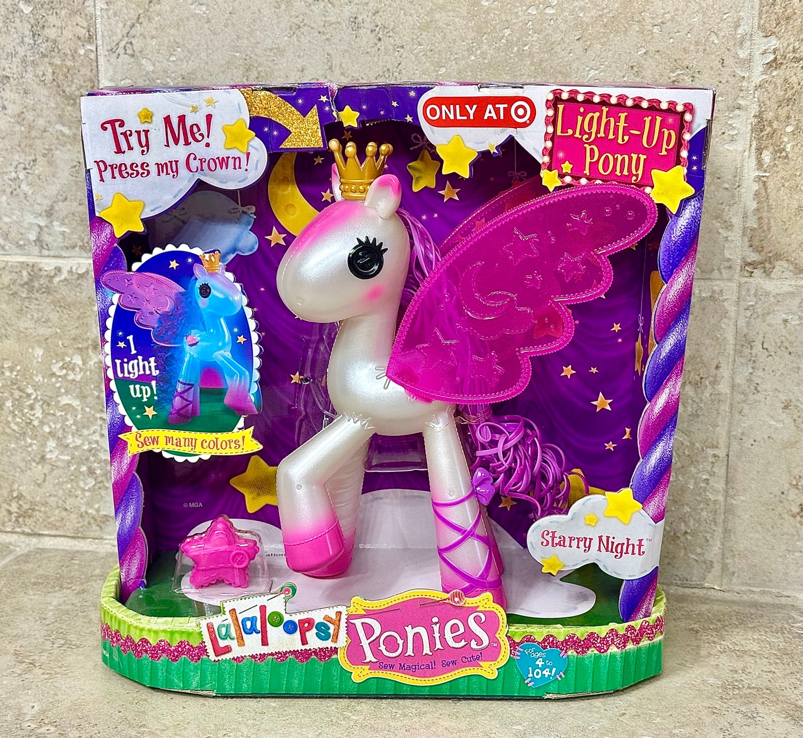 Lalaloopsy Ponies Light Up Pony STARRY NIGHT (NIB)