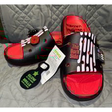 Crocs Star Wars Darth Vader Glow Slide Sandals M6/W8 Multicolor EVA red