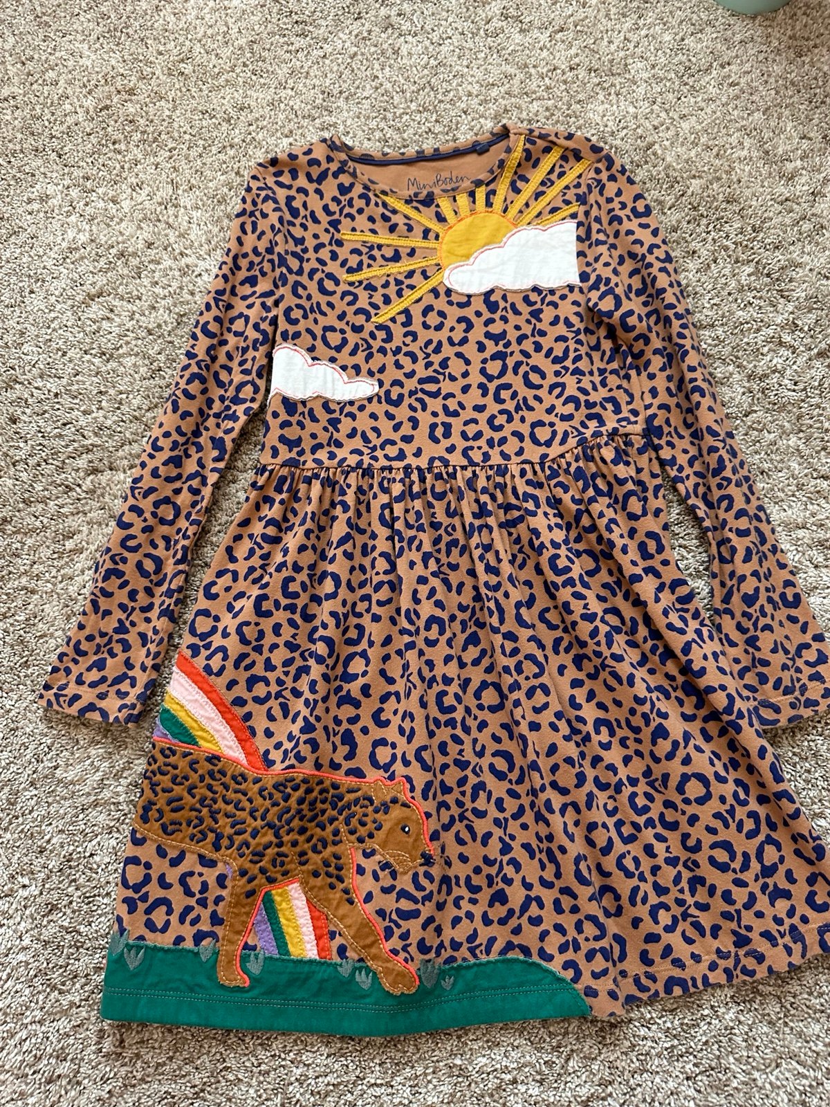 Mini boden cheetah dress