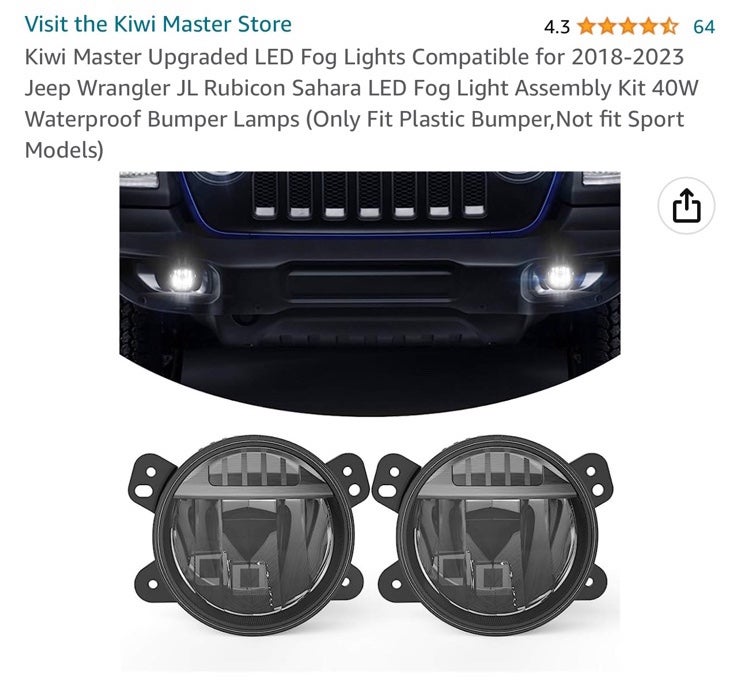 Jeep fog lights