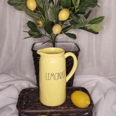 Rae Dunn Yellow LEMONADE PITCHER