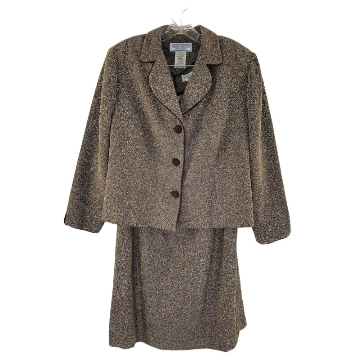 Jessica Howard Women's Brown Dress & Blazer Casual Set