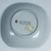 Rose Trinket Dish Vintage Sears Rare Floral Design White and Gold Square Japan