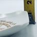 Rose Trinket Dish Vintage Sears Rare Floral Design White and Gold Square Japan