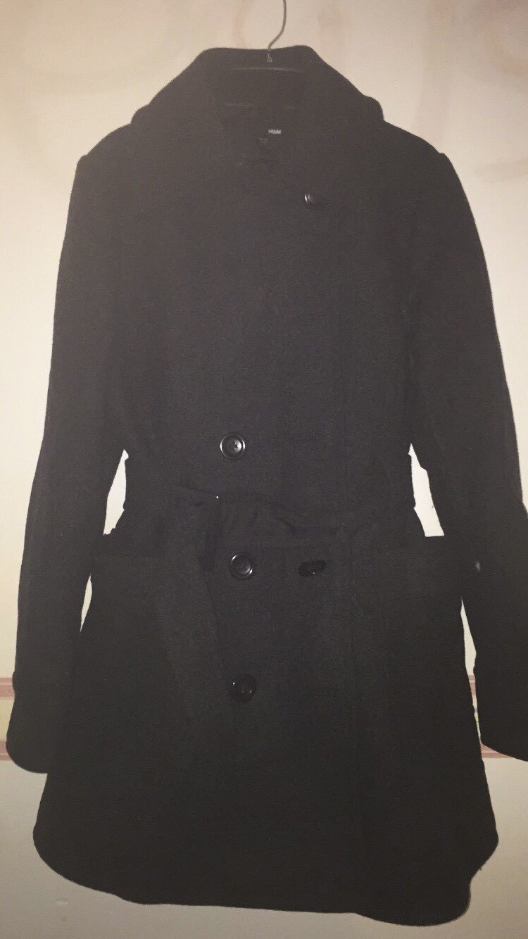 Gray Grey winter Pea Coat