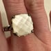 Genuine Pandora Elegant Sincerity Mother of Pearl Ring Size 5