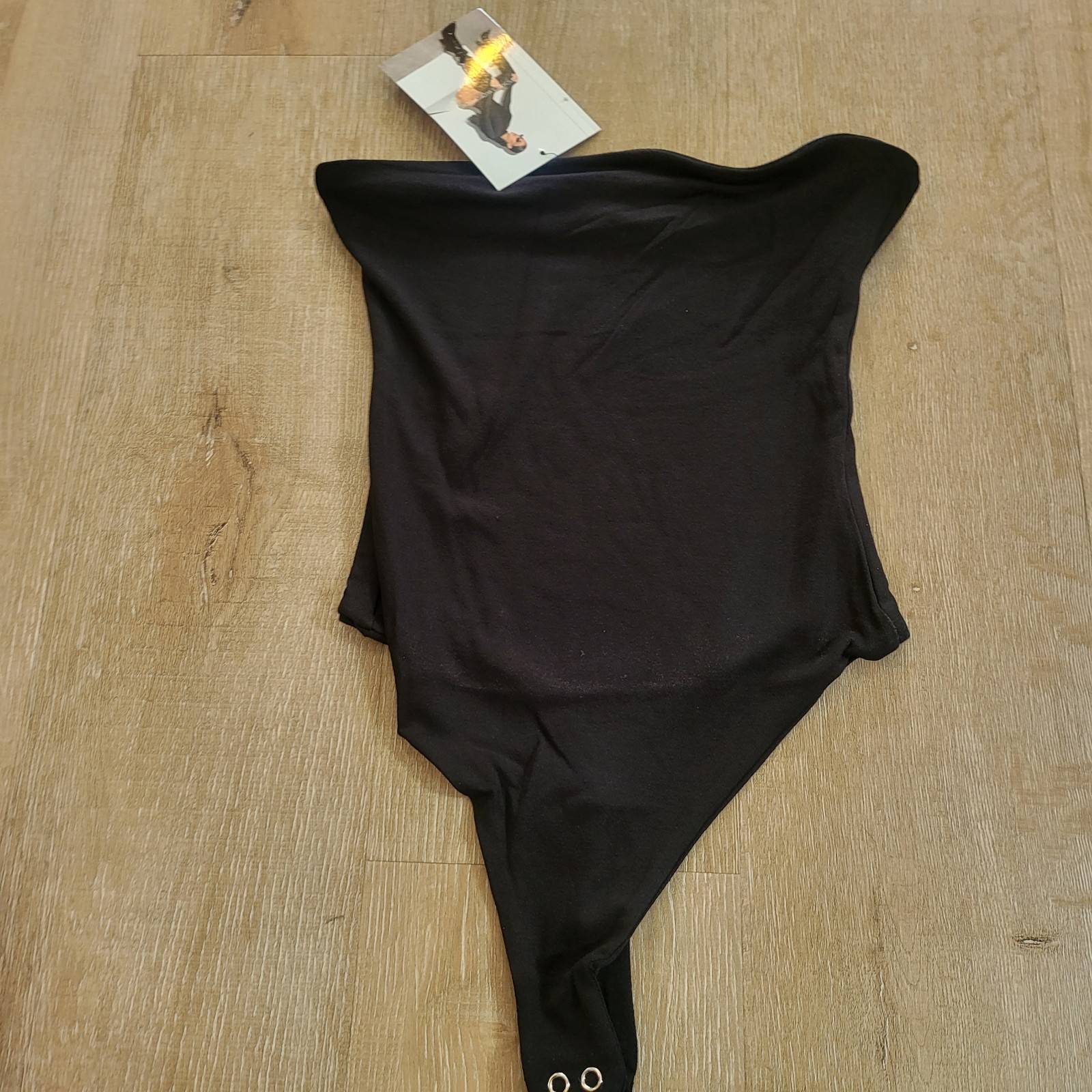 Naked Wardrobe Black Bodysuit Size Small NWT