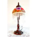 Victorian/ nouveau style boudoir lamp, Rose Butterfly Hand Painted shade.