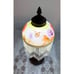 Victorian/ nouveau style boudoir lamp, Rose Butterfly Hand Painted shade.