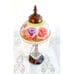 Victorian/ nouveau style boudoir lamp, Rose Butterfly Hand Painted shade.