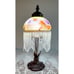 Victorian/ nouveau style boudoir lamp, Rose Butterfly Hand Painted shade.
