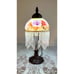 Victorian/ nouveau style boudoir lamp, Rose Butterfly Hand Painted shade.