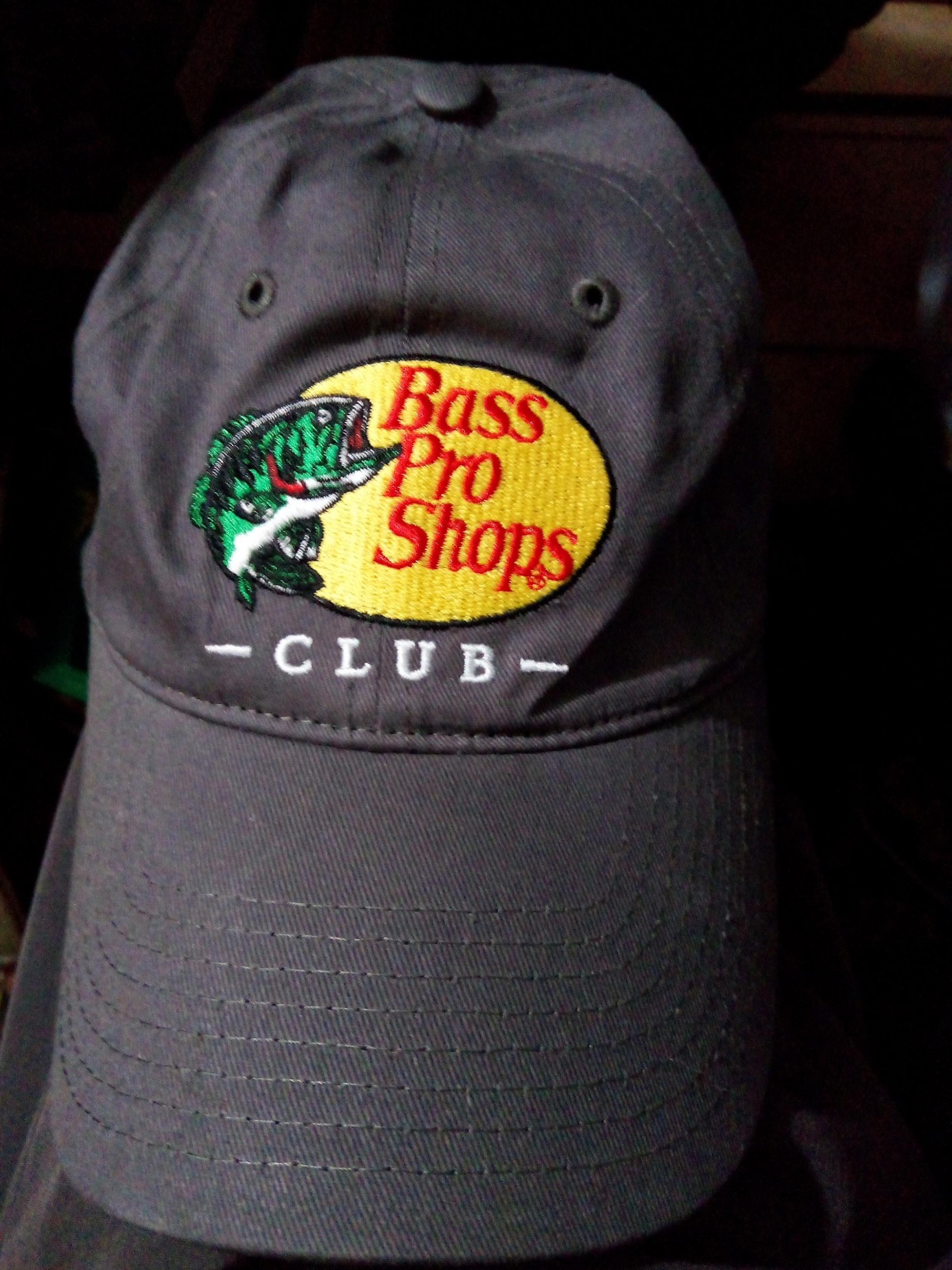 Bass Pro Shops Club Hat Cap Grey Adjustable